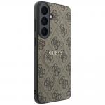 Husa Guess Embossed 4G Ring Classic Logo cu MagSafe compatibila cu Samsung Galaxy S26 FE, Maro 5 - lerato.ro