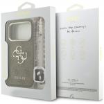 Husa Guess 4G Strap Classic Logo Metal Trims compatibila cu iPhone 18 Pro / 17 Pro, Maro 10 - lerato.ro