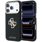 Husa Guess Smooth Big Strass Logo and Strap compatibila cu iPhone 18 Pro / 17 Pro, Negru 3 - lerato.ro