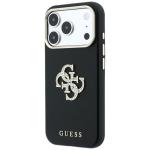 Husa Guess Smooth Big Strass Logo and Strap compatibila cu iPhone 18 Pro / 17 Pro, Negru 4 - lerato.ro