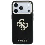 Husa Guess Smooth Big Strass Logo and Strap compatibila cu iPhone 18 Pro / 17 Pro, Negru 5 - lerato.ro