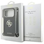 Husa Guess Smooth Big Strass Logo and Strap compatibila cu iPhone 18 Pro Max / 17 Pro Max, Negru 9 - lerato.ro