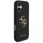 Carcasa Guess Grained Big 4G & Classic Logo compatibila cu iPhone 17, Negru 5 - lerato.ro