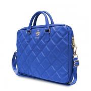 Geanta Guess 4G Quilted compatibila cu laptop 16 inch Blue