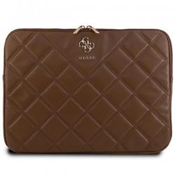 Husa Guess 4G Quilted compatibila cu laptop 14 inch Brown