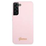 Husa Guess GUHCS22MLSLMGLA compatibila cu Samsung Galaxy S22 Plus, Silicone Script Metal Logo, Mov 7 - lerato.ro