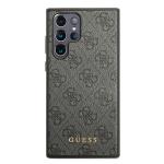 Husa Guess GUHCS22LG4GFGR compatibila cu Samsung Galaxy S22 Ultra, 4G Metal Gold Logo, Gri
