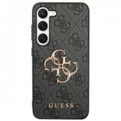 Husa Guess compatibila cu Samsung Galaxy S24 Ultra, 4G Big Metal Logo, Negru