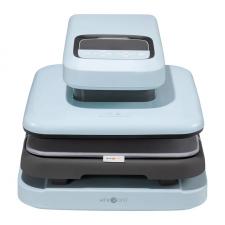Presa imprimare termica HTVRONT Auto 2 Digit, Presiune 80kg, Temperatura maxima 210 grade, Inaltime maxima de lucru 4.5cm, Light Blue