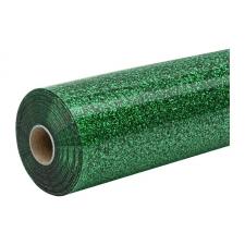Folie de transfer termic cu sclipici HTVRONT, 90 cm x 30.5 cm, Flexibila, Durabila, Usor de aplicat, Verde