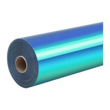 Folie holografica autoadeziva HTVRONT, 90 cm x 30.5 cm, Flexibila, Durabila, Usor de aplicat, Turcoaz