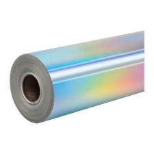 Folie holografica autoadeziva HTVRONT, 90 cm x 30.5 cm, Flexibila, Durabila, Usor de aplicat, Silver