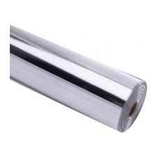 Folie autoadeziva HTVRONT Chrome Metallic, 90 cm x 30.5 cm, Flexibila, Durabila, Usor de aplicat, Silver