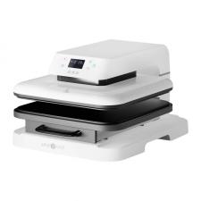 Presa imprimare termica HTVRONT Auto1, Presiune 60kg, Interval temperatura 100-200 grade, 4 moduri prestabilite, 2 moduri personalizabile, Alb
