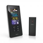 Statie meteo smart Hama Color Edge, Prognoza meteo, Afisaj temperatura, Barometru, Alarma, Calendar, Ceas, Negru 3 - lerato.ro