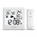 Statie meteo Hama Palawan, Prognoza meteo, Termometru, Higrometru, Alarma, Ceas, Calendar, Alb 5 - lerato.ro