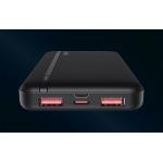 Baterie externa portabila Havit PB90 10000 mAh, 2x USB, 1x USB-C, 1x MicroUSB, Indicator luminos, Negru 3 - lerato.ro