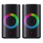 Boxe PC Havit SK212, RMS 2x5W, iluminare RGB, 4Ω,  AUX, Bluetooth, USB-C, Negru 5 - lerato.ro