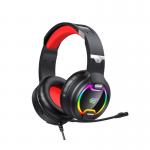 Casti gaming Havit Gamenote H2233D, microfon, conectori: 3.5 si USB, Driver 50mm, Lungime cablu 2.2m, iluminat RGB, Negru 4 - lerato.ro
