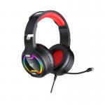 Casti gaming Havit Gamenote H2233D, microfon, conectori: 3.5 si USB, Driver 50mm, Lungime cablu 2.2m, iluminat RGB, Negru 5 - lerato.ro