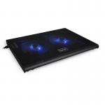Suport cooler laptop F2050 Havit compatibil pana la 17 inch, iluminat LED, reglabil pe inaltime, 2 ventilatoare, Negru