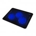 Cooler laptop Havit F2056, compatibil 11 - 17", numar ventilatoare: 3, 1.100 rpm, USB, iluminare LED albastru, negru 4 - lerato.ro