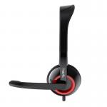 Casti audio cu microfon Havit H202d, Drivere 40mm, 108 dB, Jack 3.5mm, Negru/Rosu 3 - lerato.ro