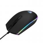 Mouse gaming Havit Gamenote MS1003 cu fir, RGB, 1200 DPI, 4 Butoane, Senzor optic, Lungime cablu 1.5m, Negru