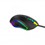Mouse gaming Havit Gamenote MS1018 cu fir, RGB, 3200 DPI, 7 Butoane, Senzor optic, Lungime cablu 1.5m, Negru