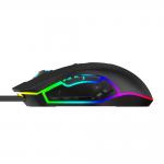 Mouse gaming Havit Gamenote MS1018 cu fir, RGB, 3200 DPI, 7 Butoane, Senzor optic, Lungime cablu 1.5m, Negru 6 - lerato.ro