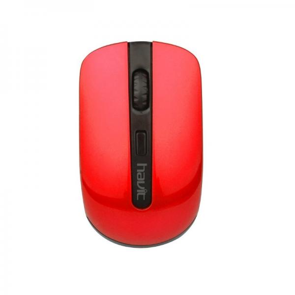 Mouse Wireless Havit MS989GT, 800 -1600 DPI, 4 Butoane, 2.4GHz, Rosu 1 - lerato.ro