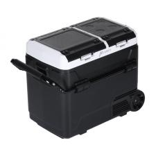 Frigider auto portabil Hcalory P50M Plus, 50l, Compresor, Consum 50W, Dual Zone, Compatibil Bluetooth, Negru