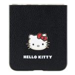 Carcasa piele Logo metalic Hello Kitty compatibila cu Samsung Galaxy Z Flip 5, Negru 6 - lerato.ro