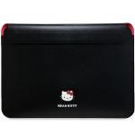 Husa Hello Kitty PU Metal Logo compatibila cu laptop 13/14 inch, Negru 2 - lerato.ro