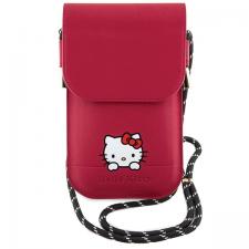 Leather Style, Geanta universala din piele pentru telefon Hello Kitty Daydreaming Cord, Roz, lerato.ro