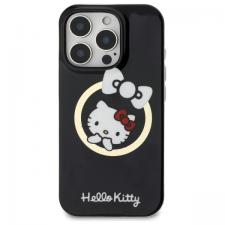 Carcasa Hello Kitty IML Fun Bow cu MagSafe compatibila cu iPhone 16 Pro, Negru