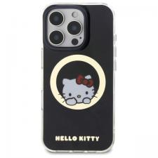 Carcasa Hello Kitty IML Sweet Kitty cu MagSafe compatibila cu iPhone 16 Pro, Negru