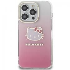 Carcasa Hello Kitty IML Gradient Electrop Kitty Head compatibila cu iPhone 14 Pro, Roz