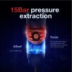 Espressor portabil HiBREW H4-Basic 3 in 1, 15 bar, 80W, 60ml, Alimentare: Cablu USB, Incarcator auto, Compatibil cu capsule Nespresso, Dolce Gusto si cafea macinata, Negru 5 - lerato.ro
