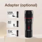Espressor portabil HiBREW H4-Basic 3 in 1, 15 bar, 80W, 60ml, Alimentare: Cablu USB, Incarcator auto, Compatibil cu capsule Nespresso, Dolce Gusto si cafea macinata, Negru 6 - lerato.ro