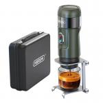 Espressor portabil HiBREW H4B-GN 3 in 1 cu geanta de transport, 2200 mAh, 15 bar, 80W, 60ml, Incarcare USB, Compatibil cu capsule Nespresso, Dolce Gusto si cafea macinata, Verde 9 - lerato.ro