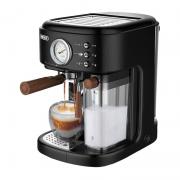 Espressor semi automat cu spumar lapte HiBREW H8A, 19 bar, 1250W, 1500ml, Compatibil cu cafea macinata, Negru