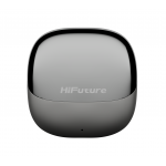 Casti bluetooth wireless TWS HiFuture Chromebuds, Bluetooth 5.4, Pana la 6 ore autonomie casti, 30 de ore autonomie combinat, IPX 5, Ultra Bass, ENC, Silver 3 - lerato.ro