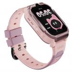 Ceas smartwatch copii HiFuture Kidsguard G1, 4G, Apeluri Vocale, Video Call, Ecran IPS, SOS Alert, Alerta zona virtuala, GPS Tracking, IP67, Autonomie pana la 5 zile, Roz 4 - lerato.ro