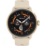 Ceas smartwatch dama HiFuture Vela, Display AMOLED 1.43 inch, GPS, Compass, Alitmetru, Apeluri Bluetooth, Autonomie pana la 10 zile, Rezistenta la apa, Bej 2 - lerato.ro