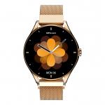 Ceas smartwatch dama HiFuture AURA 2, Display AMOLED 1.32 inch, Apeluri Bluetooth, Autonomie pana la 7 zile, Rezistenta la apa, Gold 2 - lerato.ro