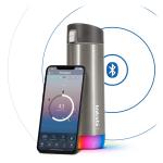 Sticla de apa smart HidrateSpark PRO 2, Monitorizare consum lichide, Izolatie din otel inoxidabil, Iluminare LED, Incarcare USB-C, 620ml, Stainless Steel 3 - lerato.ro