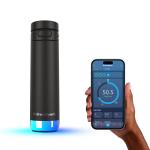 Sticla de apa smart HidrateSpark PRO 2, Monitorizare consum lichide, Izolatie dubla din otel inoxidabil, Iluminare LED, Incarcare USB-C, 621ml, Negru 3 - lerato.ro