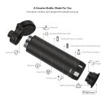 Sticla de apa smart HidrateSpark PRO 2, Monitorizare consum lichide, Izolatie dubla din otel inoxidabil, Iluminare LED, Incarcare USB-C, 621ml, Negru 4 - lerato.ro