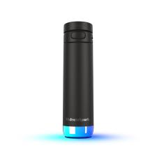 Sticla de apa smart HidrateSpark PRO 2, Monitorizare consum lichide, Izolatie dubla din otel inoxidabil, Iluminare LED, Incarcare USB-C, 621ml, Negru